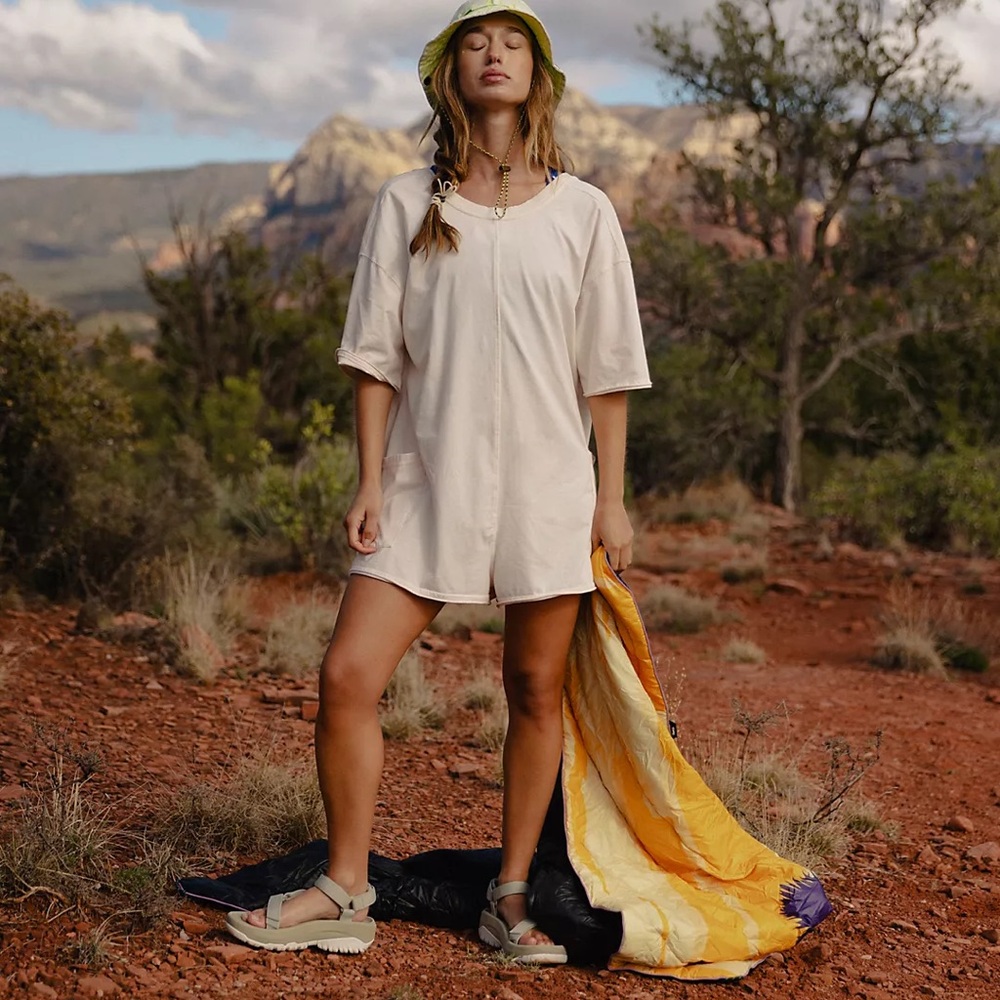 Free people Hot shot tee romper